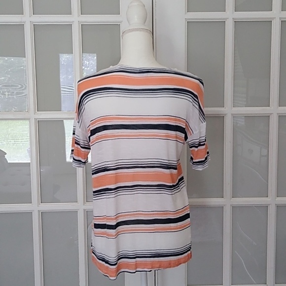Splendid Tissue Striped Scoop Neck T-shirt - Picture 4 of 14